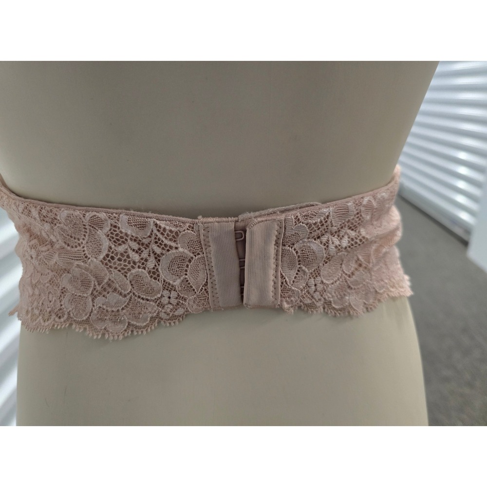 Victoria's Secret Dream Angels Strapless Multi-Way Bra Beige 34D Lace Trim - Picture 3 of 7